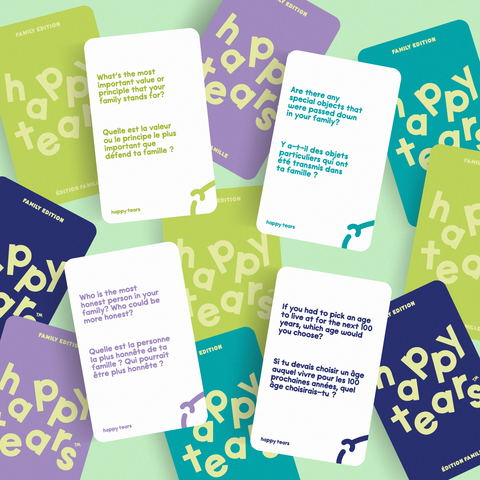 family edition - bilingual conversation cards