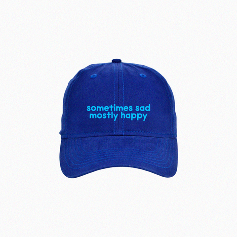 'sometimes sad, mostly happy' dad hat