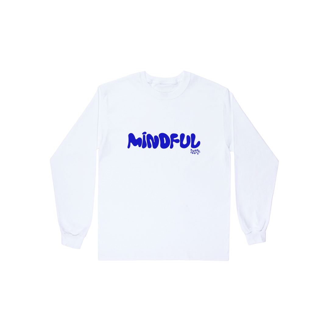 'mindful' puff print longsleeve