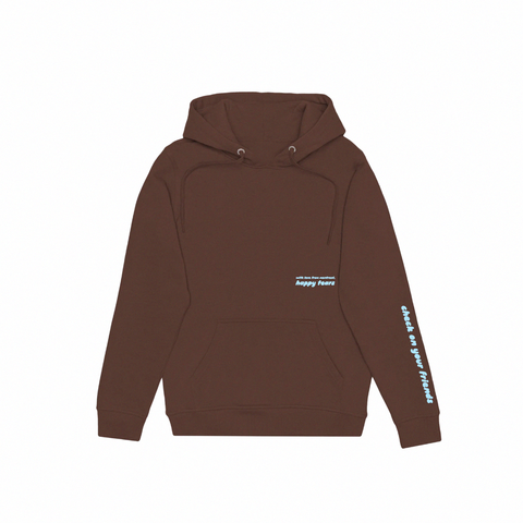 hoodie marron cacao « check on your friends »