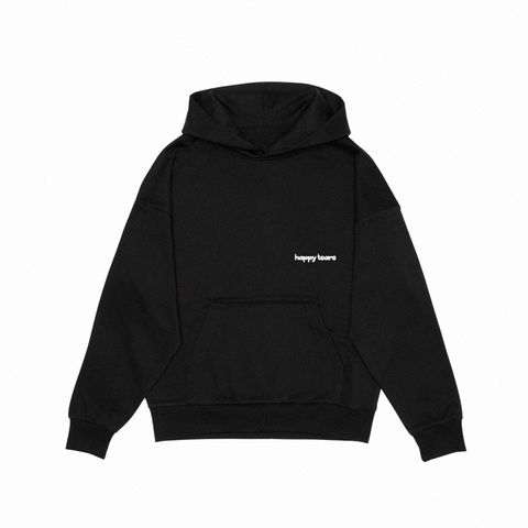 hoodie noir mi-épais « sorry! I’m busy unlearning things »
