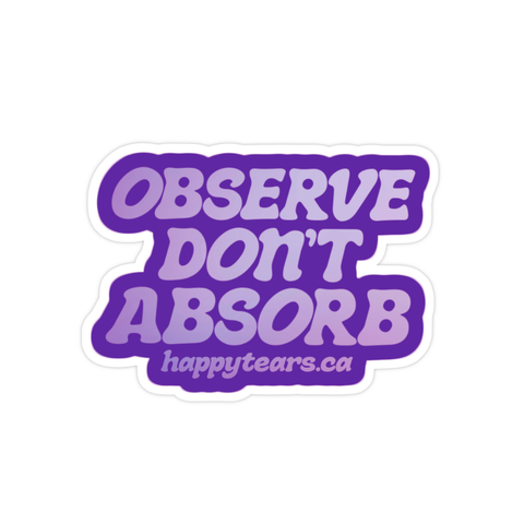 collant « observe don't absorb »
