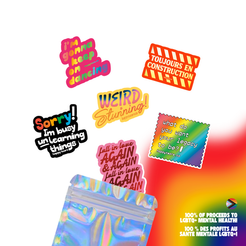 affiche tes couleurs ! – ensemble d’autocollants en vinyle (x6)