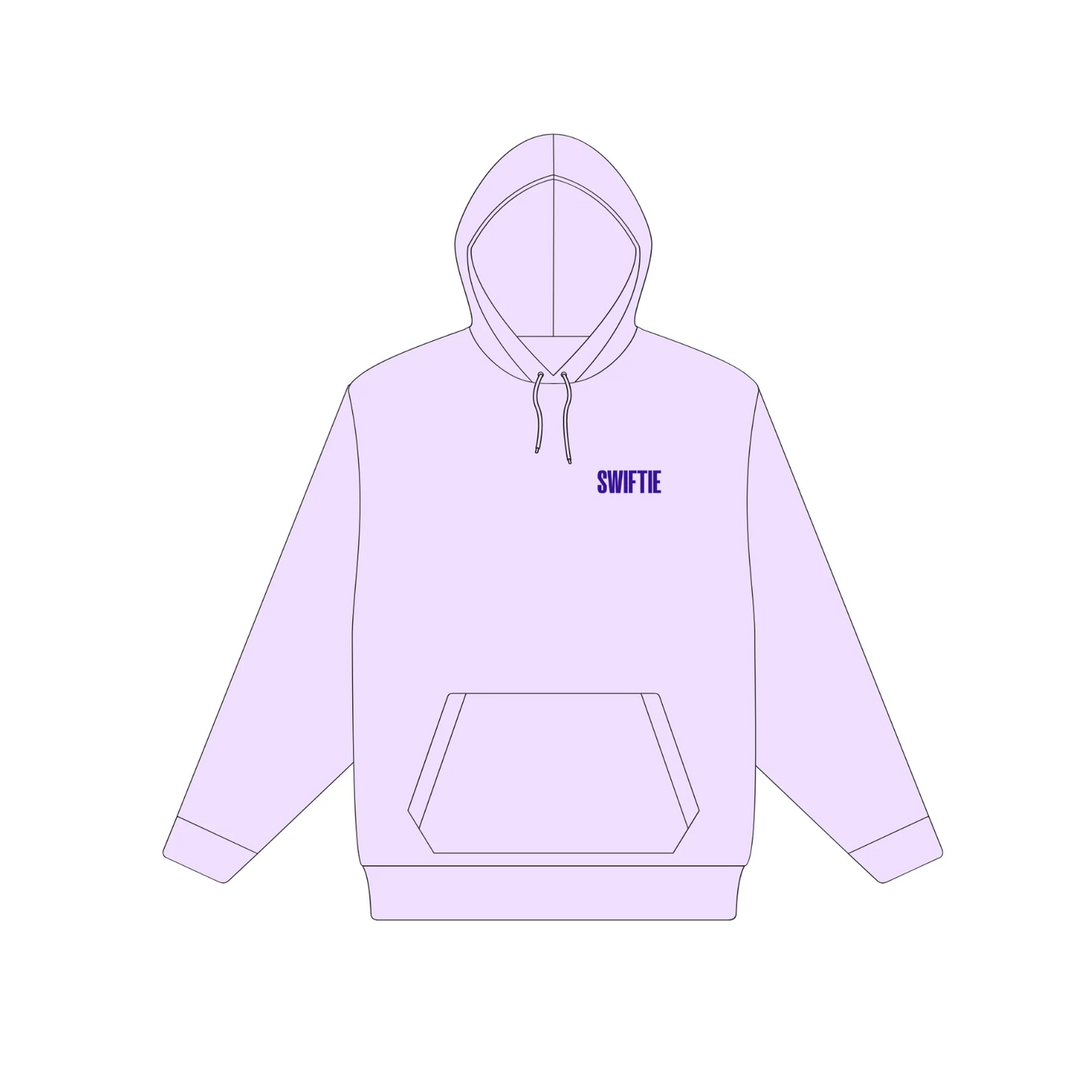 'ht loves ts' swiftie hoodie in lavender haze