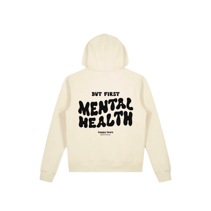 'but first, mental health' hoodie